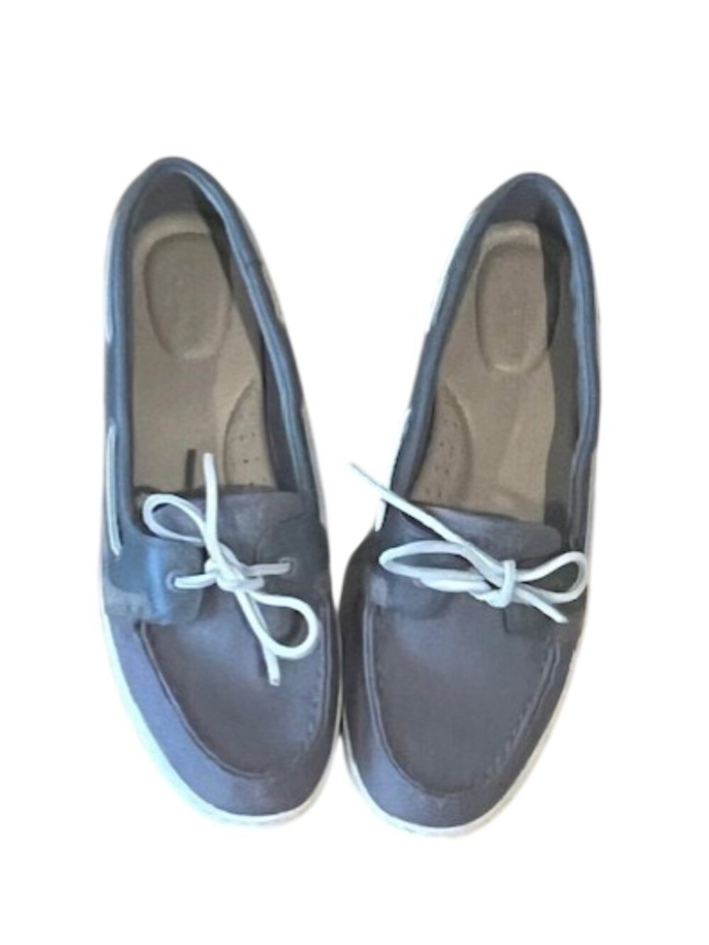 Sperry Top‑Sider Casual Slip-On Grays Leather/suede/textile Womens 10 NWOT